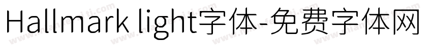 Hallmark light字体字体转换